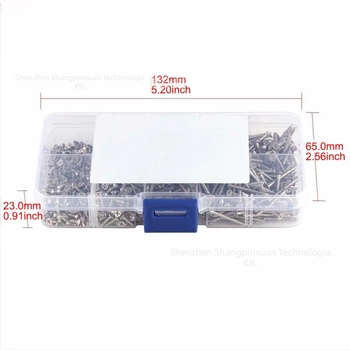 Önmetsző csavarok készlet süllyesztett fejű, 1006 szénacél, UNI 8119 szabvány