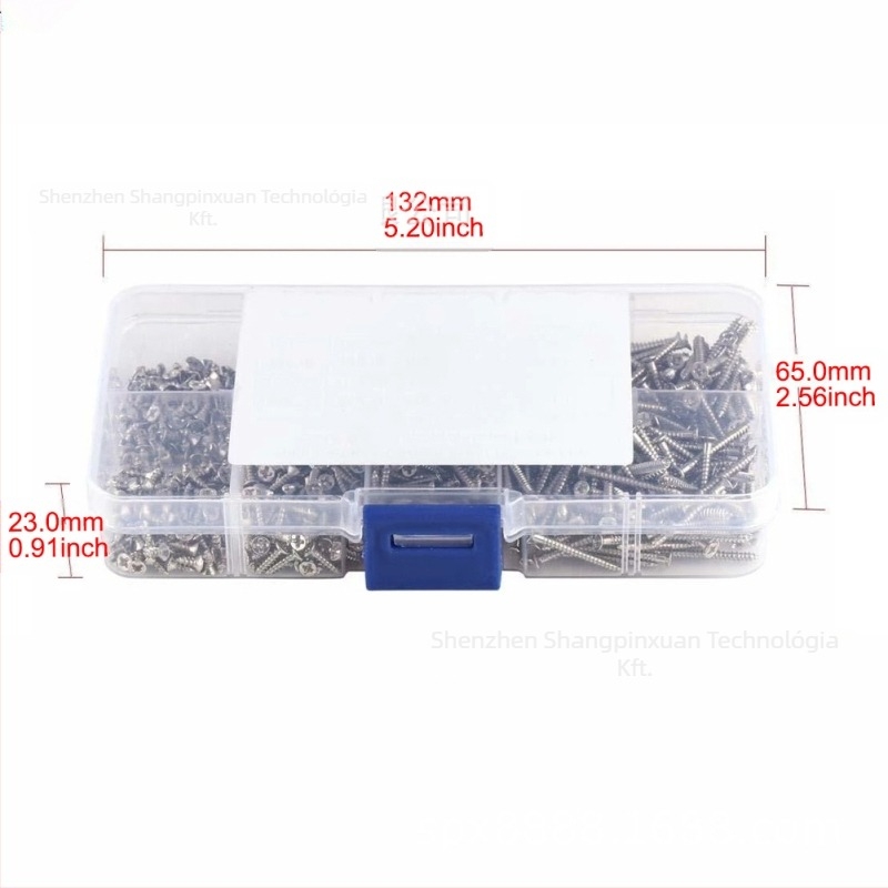 Önmetsző csavarok készlet süllyesztett fejű, 1006 szénacél, UNI 8119 szabvány