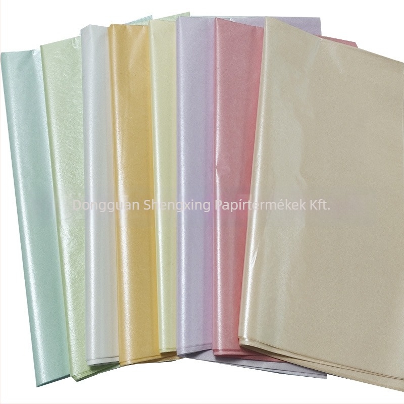 SX Gyöngyházfényes arctörlő papír, 17 g, átlátszatosság 30, gyöngyházfény, csomagolás: OPP zacskó