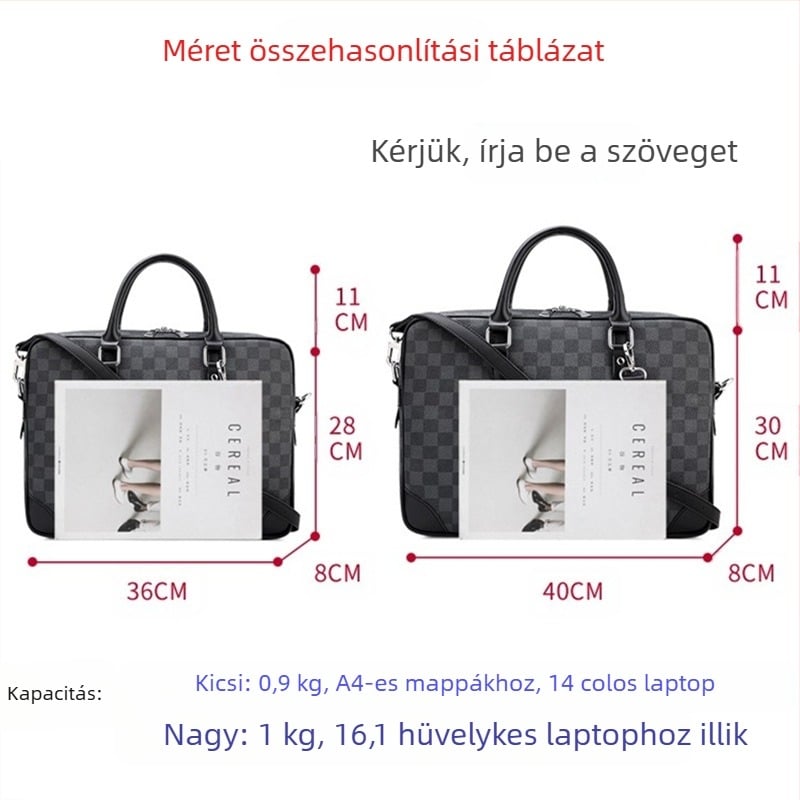 Férfi keresztpántos táska PVC-ből, vízálló, geometriai mintázat, bélés poliészter-pamut, téli 2024