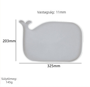 Szilikon süteményforma – Óceán sor kotta, teknős és bálna alakokkal | Szabálytalan forma