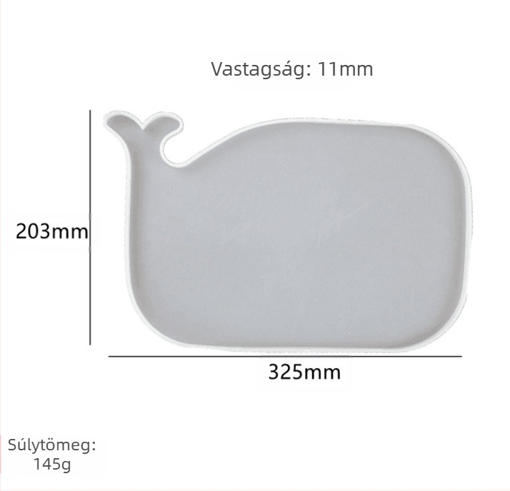 Szilikon süteményforma – Óceán sor kotta, teknős és bálna alakokkal | Szabálytalan forma