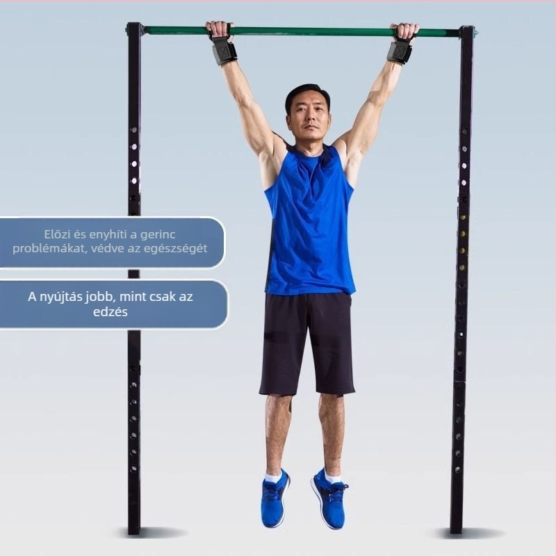 Húzódzkodási segítő kampó csuklóvédővel – poliészter szíj, 10 darabos csomag