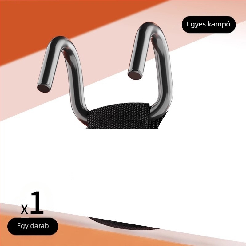 Húzódzkodási segítő kampó csuklóvédővel – poliészter szíj, 10 darabos csomag