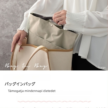 Kocka alakú bag-in-bag, 600D Oxford anyag, multipurpose belső rendező utazásokhoz, japán stílusú