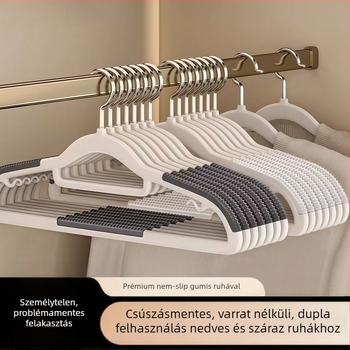 Zhengyan ruhaszárító fogas — csúszásmentes, nyommentes, váll-szög elleni védelem; műanyag, 60–80% új anyag; modern minimalist stílus; 2023-as bevezetés; egypakkos csomag; alkalmas ruhaszárítókhoz, nadrágtartóhoz és nyakkendő tartóhoz