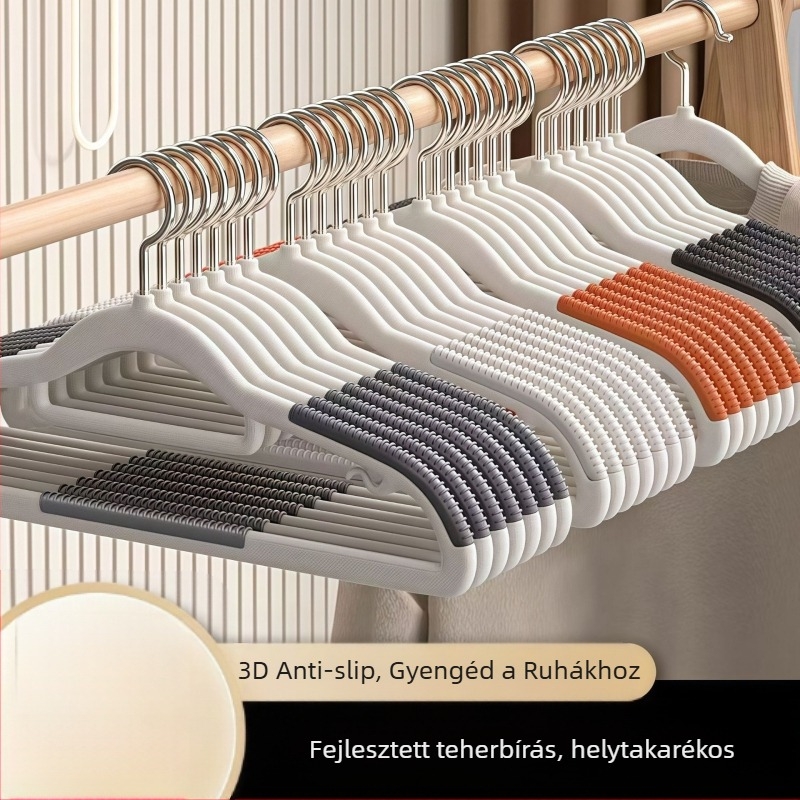 Zhengyan ruhaszárító fogas — csúszásmentes, nyommentes, váll-szög elleni védelem; műanyag, 60–80% új anyag; modern minimalist stílus; 2023-as bevezetés; egypakkos csomag; alkalmas ruhaszárítókhoz, nadrágtartóhoz és nyakkendő tartóhoz