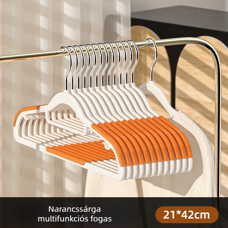 Zhengyan ruhaszárító fogas — csúszásmentes, nyommentes, váll-szög elleni védelem; műanyag, 60–80% új anyag; modern minimalist stílus; 2023-as bevezetés; egypakkos csomag; alkalmas ruhaszárítókhoz, nadrágtartóhoz és nyakkendő tartóhoz