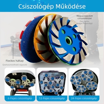 Gyémánt csiszoló korong – öntapadós, márványra, gránitra és betonra – Chuanxing