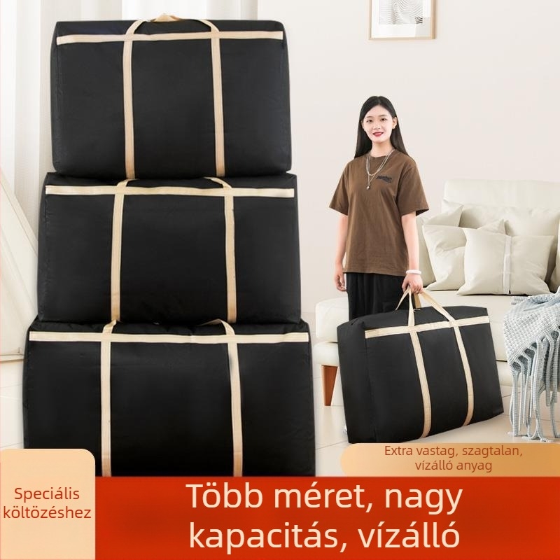 Extra nagy vastag Oxford nem-szövött költöztető és tároló táska, vízálló, utazáshoz, nagy kapacitású