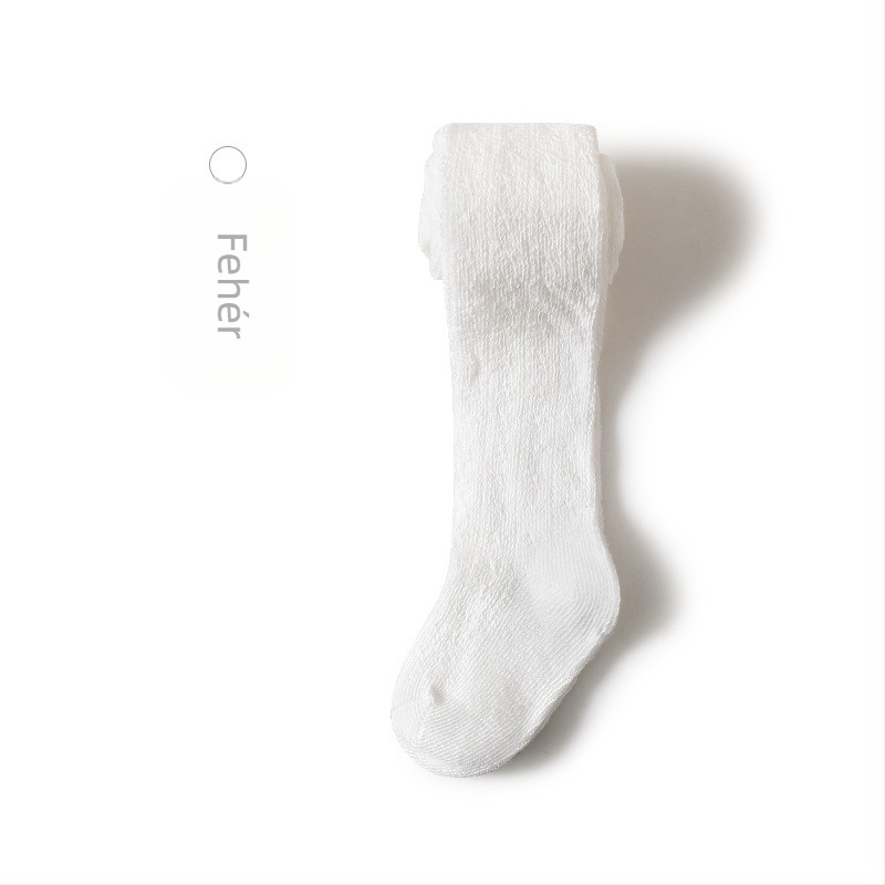 Gyerekeknek pamut harisnyák tavasszal, könnyű, lyukacsos mintázatú harisnyák 1–3 éveseknek