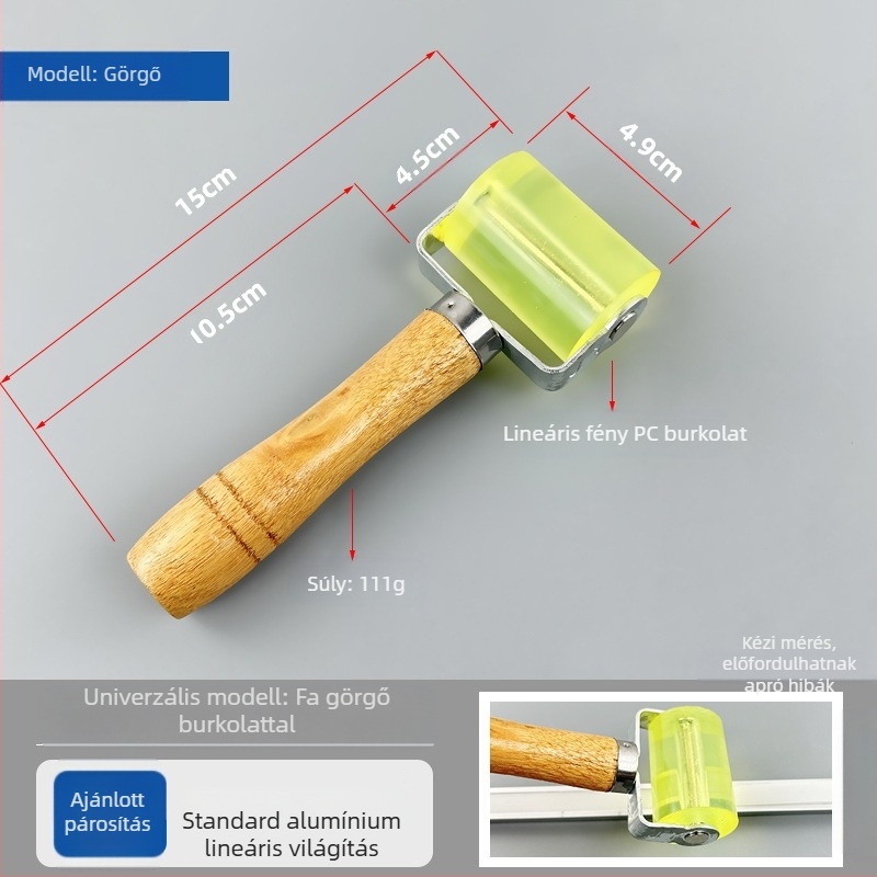 LED-szalag nyomógörgő fab fogantyúval — PVC test, GTM, 110 g