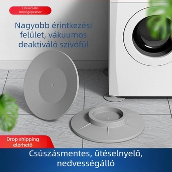 Mosógépállvány csúszásmentes alapzattal, rozsdamentes acélból, állítható magasság