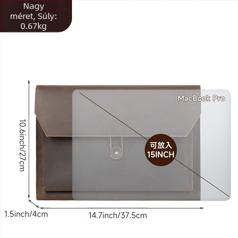 Férfi clutch táska valódi bőrből, első réteg marhabőrből, vízálló, kopásálló és ütésálló, 2024 ősz kiadás