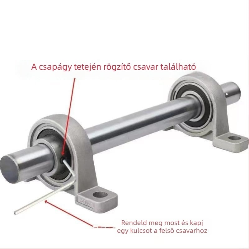 DIY mini függőleges csapágyház, diamantszerű formával, készlet belső Ø 8/10/12 mm, öntöttvas, modern minimalizmus