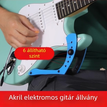 Gitár lábtámasz – akril elektromos gitár alap, nettó tömeg 182 g, csomagolás: papírdoboz