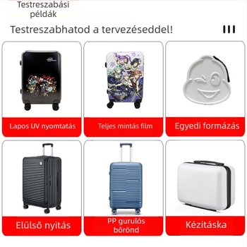 Háromrészes ABS bőröndkészlet lopás elleni jelszavas zárakkal, repülőgépes használatra is alkalmas, univerzális kerekek, poliészter bélés