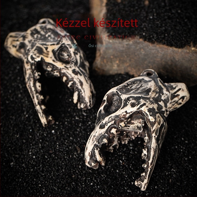 Porcelán ocarina szellem síp, Azték sárkány Halloween dekoráció, Dehua Tao Dixuan márka, kategória: Állat, csomagolás: szivacsszínű doboz