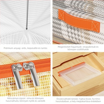 PVC paplan-tároló táska, nagy kapacitású, kubikus forma, por- és nedvességálló, hálószobai tároló