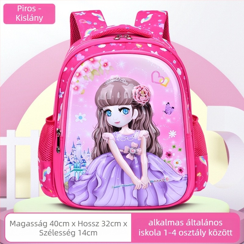 Uniszex hátizsák gyerekeknek (Uniszex; Vászon; Lélegző; Anime karikatúra minta)