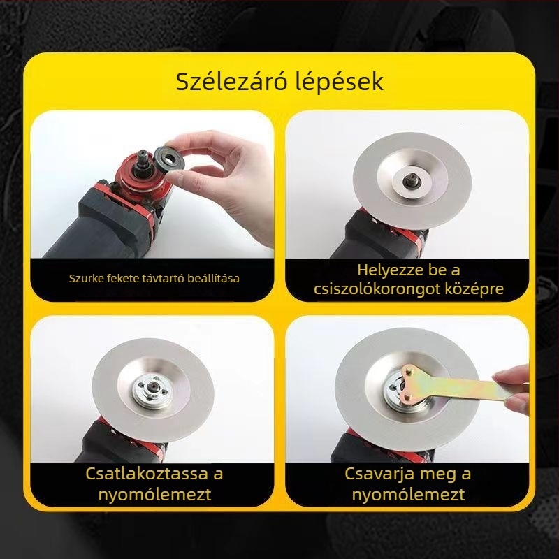 Junhao Gyémánt bol alakú csiszolókorong szögcsiszolóhoz – elektroplakált, modell Diamond, kerámia feldolgozásához