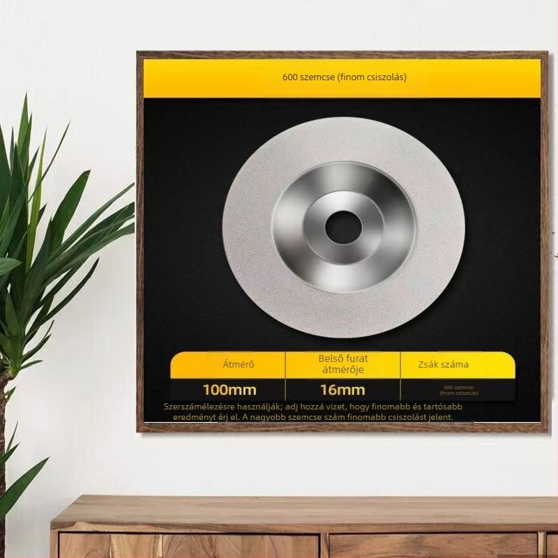 Junhao Gyémánt bol alakú csiszolókorong szögcsiszolóhoz – elektroplakált, modell Diamond, kerámia feldolgozásához