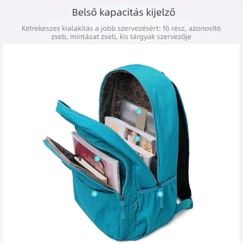 Nylonból készült utazótáska, 20–35 L, lélegző, vízálló, kopásálló, városi minimalistikus dizájnnal, kompatibilis 14 hüvelykes laptophoz