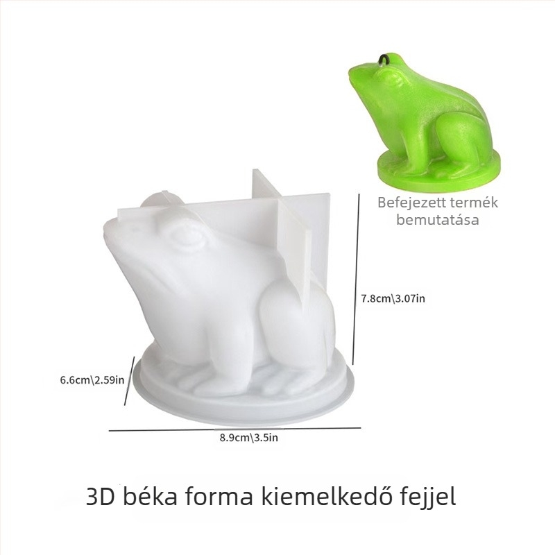 Silikon gyantaöntő forma – szabálytalan alakú figurák (béka, gyík, csiga) DIY projektekhez