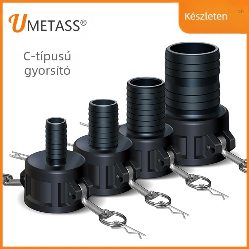 C-típusú gyors csatlakozó reduktorral olajkiáramláshoz hordóból