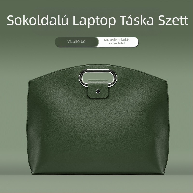PU anyagú laptop táska városi minimalist stílusban – PU anyag, vízálló, antibakteriális, ütésálló, nagy kapacitás (PU anyag; vízálló; antibakteriális; ütésálló; nagy kapacitás)