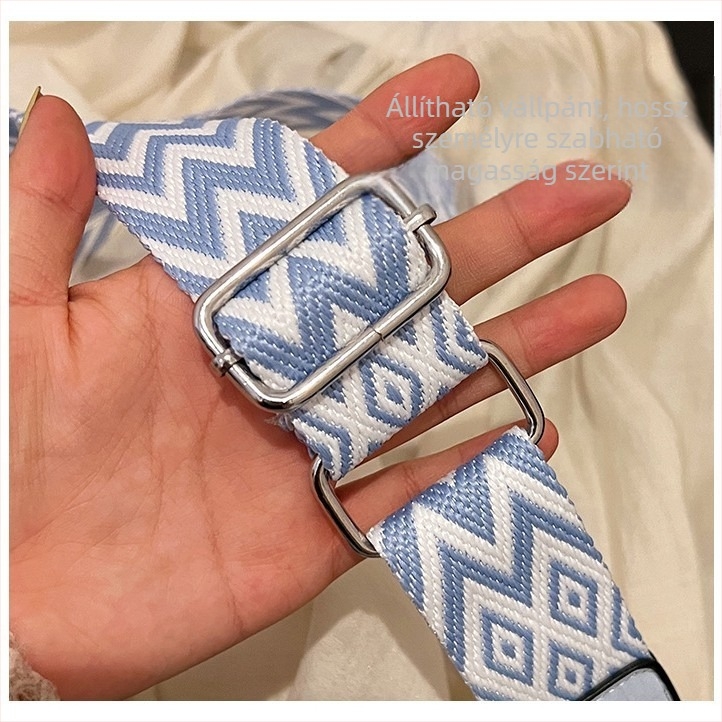 Női crossbody táska – PU anyag, poliészter bélés, cipzáras zárás, belső telefontok, 2025 tavasz