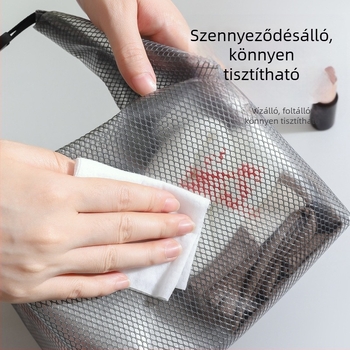 EVA anyagú kozmetikai táska, hordozható és vízálló, kültéri használatra, modell Eva