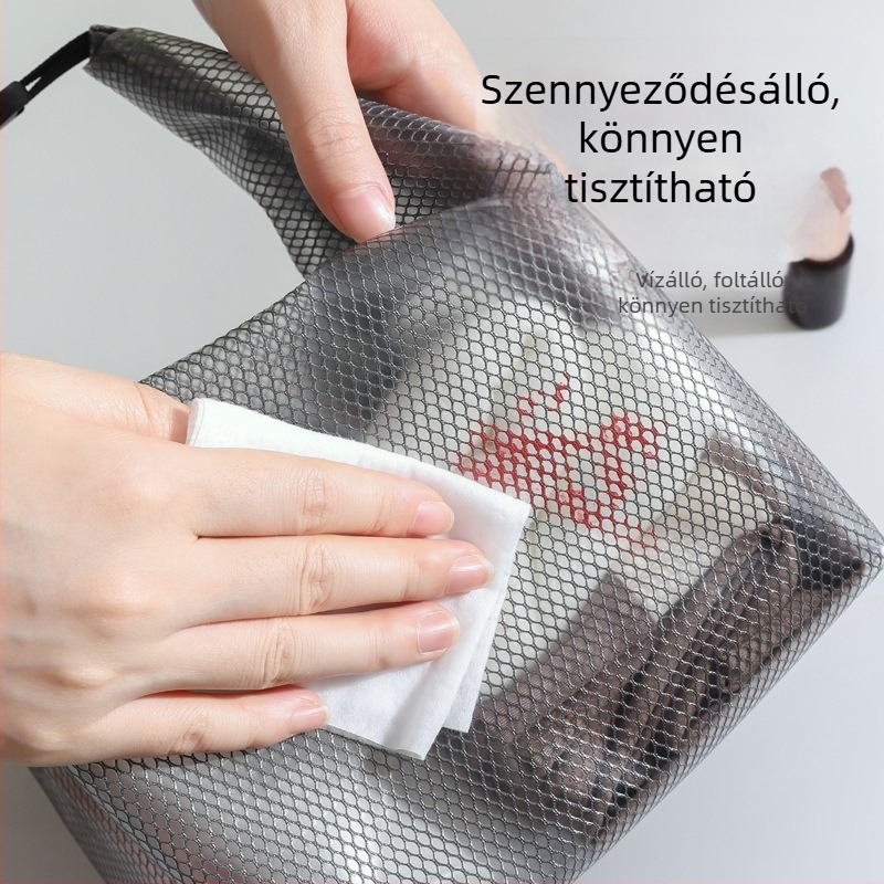 EVA anyagú kozmetikai táska, hordozható és vízálló, kültéri használatra, modell Eva
