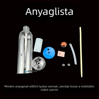 DIY egyszerű dugattyús vízszivattya modell – Craftsman, anyag: műanyag, 7–14 éveseknek, fizika tanítási segédlet, gyakorlati tudományos készlet