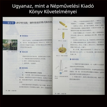 DIY egyszerű dugattyús vízszivattya modell – Craftsman, anyag: műanyag, 7–14 éveseknek, fizika tanítási segédlet, gyakorlati tudományos készlet