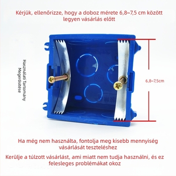 86-os típusú kapcsoló- és aljzatdoboz, hat darabos készlet