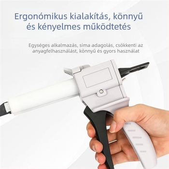 Kang Zhun Kétkomponensű AB ragasztópisztoly, kézi, műanyag, ipari adagoláshoz