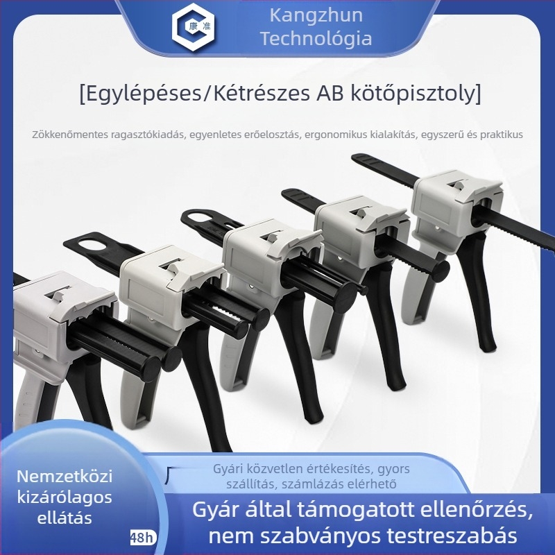 Kang Zhun Kétkomponensű AB ragasztópisztoly, kézi, műanyag, ipari adagoláshoz