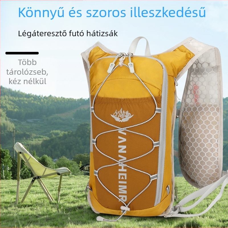 Túra hátizsák diving-cloth anyagból, ultra-könnyű, bővíthető, uniszex, görbült vállpántok