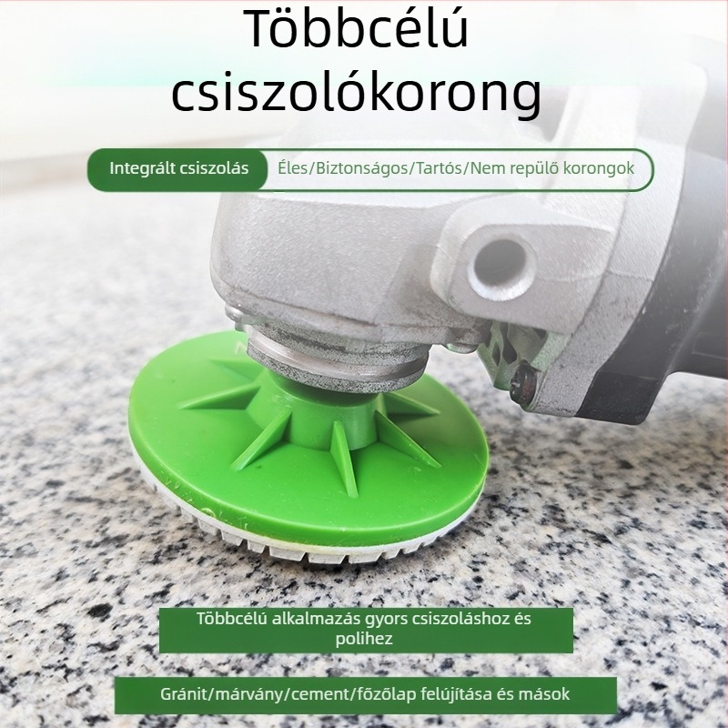 Presentable Négy lépéses víz alapú polírozó korong szögcsiszolóhoz, monolitikus dizájn, márványra, gránitra és cementre