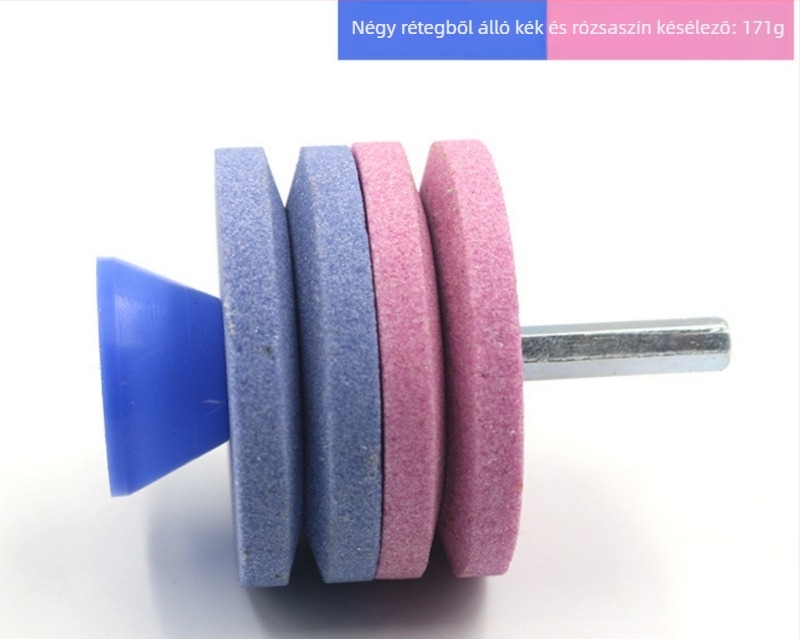 Fűnyíró élező – dupla rétegű ipari csiszolófej, kopásálló, 800-as szemcse, szinterelési folyamat, kert- és háztartási használatra