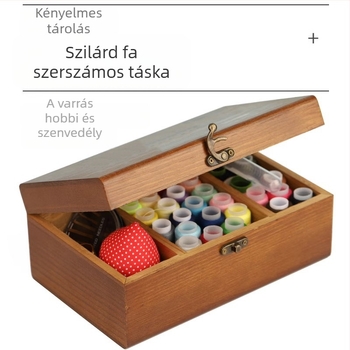 Fából készült varró doboz — Márka Hangpai Fabric; 30 darab kartononként