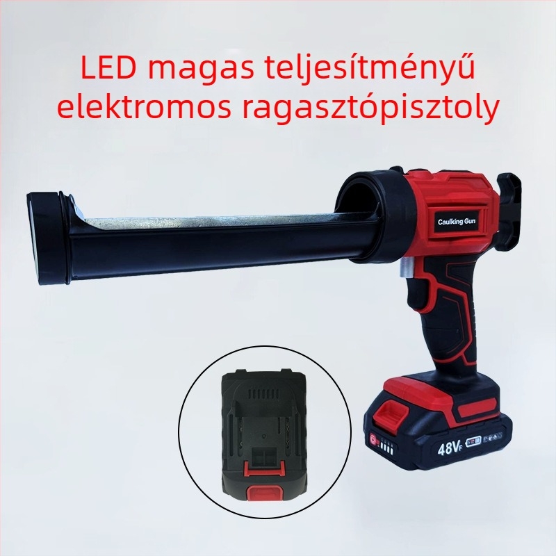 LED-es elektromos ragasztópisztoly Li-ion akkumulátorral, 21V, üveg ragasztóhoz și merev ragasztóhoz