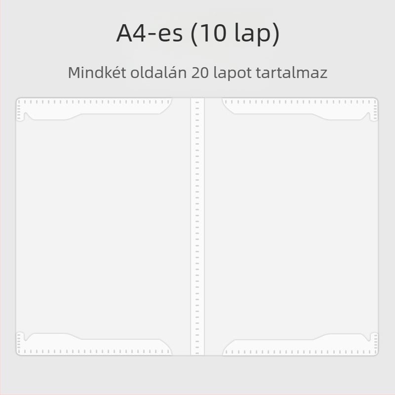 Bőr kottatartó, modell Ypj-001, 20 oldal, 30 mm hátlap, 5 mm anyagvastagság
