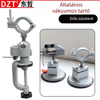 Univerzális forgó kis asztali fogó, 360° elforgatás, ADC12 alumínium ötvözet, fúróhoz tartó