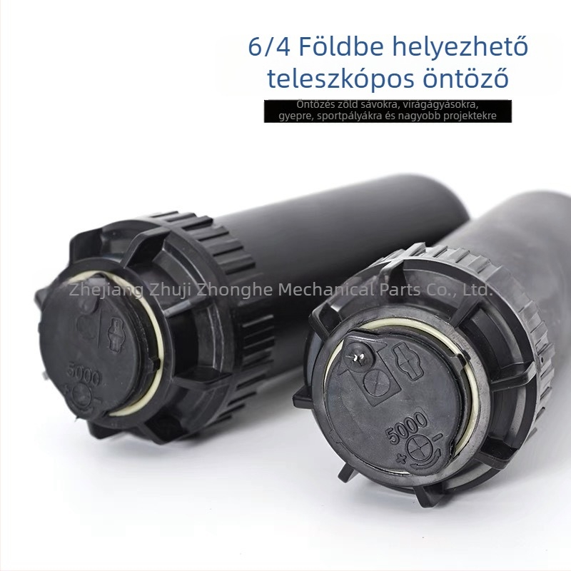 Ágyazott teleszkópos öntöző fűhöz és kerthez — Mérnöki műanyagok, Middle Hertz, 360° forgás emeléssel