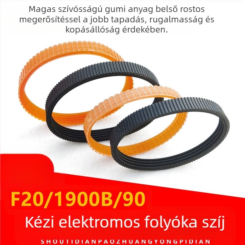 Hordozható famegmunkáló elektromos planer hajtószíj, nylon-gumi anyagból, F20, 1900B, 90-ágú szíj