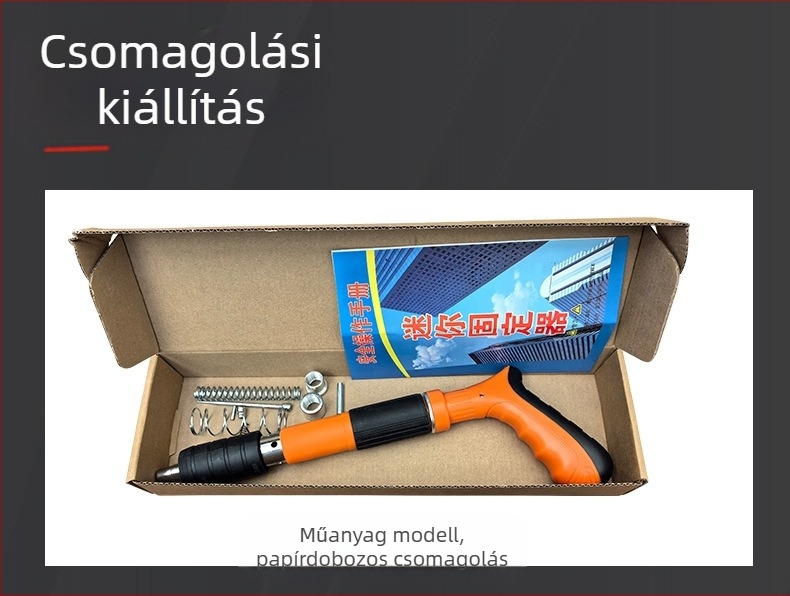 Seiyi M001 szögpisztoly függesztett mennyezethez, galvanizált felülettel