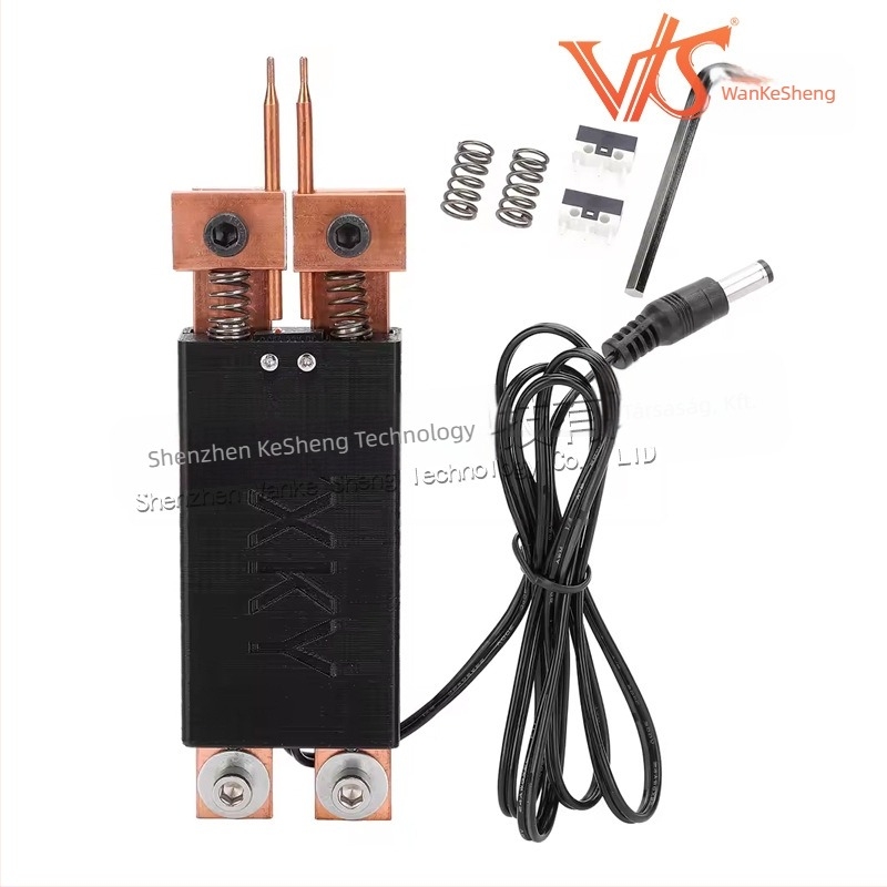 Beépített ponthegesztő toll automatikus indítással, egykezes működés, 12V bemenet, beépített 18650-es akkumulátor