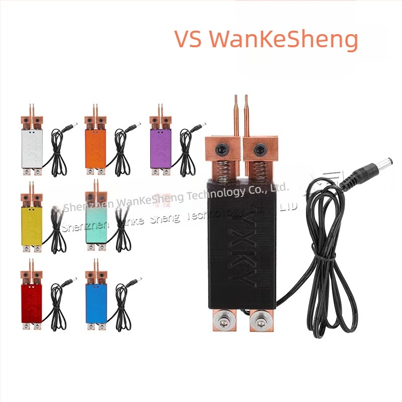 Beépített ponthegesztő toll automatikus indítással, egykezes működés, 12V bemenet, beépített 18650-es akkumulátor